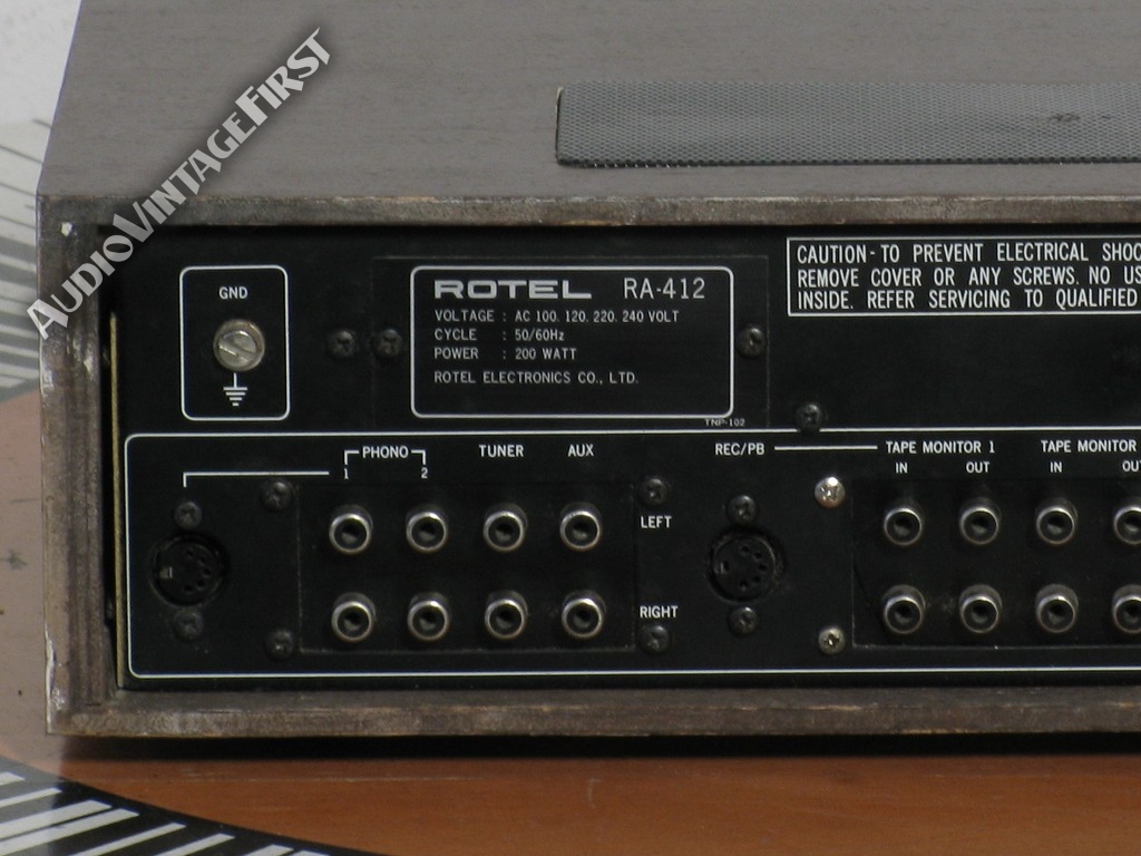 RA-412 AudioVintageFirst